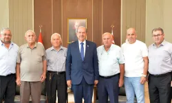 Cumhurbaşkanı Tatar, Vadili Türk Çiftçiler Birliği Spor Kulübünü kabul etti