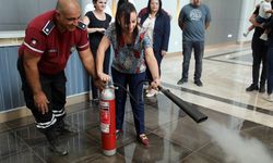 Cumhuriyet Meclisi personeline yangın söndürme ve ilk müdahale eğitimi verildi