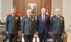 Cumhurbaşkanı Tatar, TC Kara Kuvvetleri Komutanı Tokel’i kabul etti