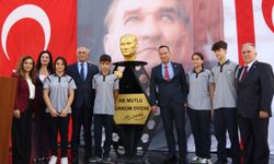 Atleks Sanverler Ortaokulu Atatürk Büstü, törenle açıldı