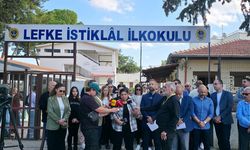KTÖS, Lefke İstiklal İlkokulu’nda eylem yaptı