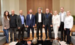 Cumhurbaşkanı Erhürman KTÖS’ü kabul etti