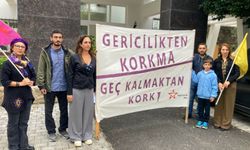 Bağımsızlık Yolu, Güzelyurt Kaymakamlığı önünde basın açıklaması yaptı