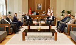 Cumhurbaşkanı Erhürman, KİEF heyetini kabul etti