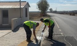 Mesarya Belediyesi, yaya ve araç güvenliği için çalışmalarını sürdürüyor