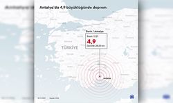 Antalya'da 4,9 büyüklüğünde deprem medyana geldi: Çevre illerden de hissedildi