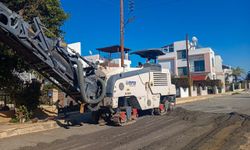 Gazimağusa’da 2. Etap asfalt çalışmaları devam ediyor