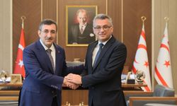 Erhürman, TC Cumhurbaşkanı Yardımcısı Yılmaz’ı kabul etti