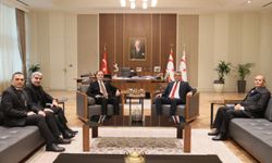 Cumhurbaşkanı Erhürman, Azerbaycan-Kıbrıs Dostluk Cemiyeti’ni kabul etti