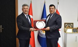 KKTC Sivil Savunma Teşkilat Başkanı Balaban, DAÜ Rektörü Kılıç’ı ziyaret etti