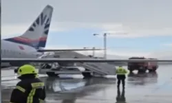 Antalya Havalimanı'nda facianın eşiğinden dönüldü. Kalkışta uçağın tekerleği koptu