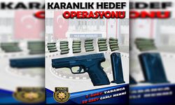 Polisten “Karanlık Hedef Operasyonu”… Tabanca, şarjör ve canlı mermi ele geçirildi