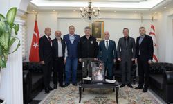 Kıbrıs Türk İş İnsanları Derneği, Sivil Savunma Teşkilatı Başkanı Hakan Balaban’ı ziyaret etti