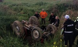 Traktör dere yatağına düştü, iki kişi yaşamını yitirdi