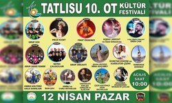Tatlısu 10. Ot Kültür Festivali 12 Nisan Pazar günü yapılacak
