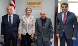 Atalar, Başkent Üniversitesi Kıbrıs Türk Tarihi Araştırmaları Merkezi Başkanı Belyemez'i ziyaret etti