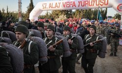 Çanakkale'de destanlaşan 57. Alay'ın kahramanları, muharebelerin 111. yılında Conkbayırı'nda anıldı