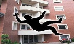 Balkon penceresinden evine girmeye çalışırken düşen şahıs yaralandı