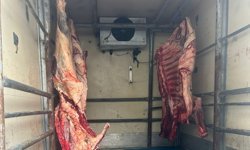 Hamitköy’de sağlıksız koşullarda, kaçak kesilen etler imha edildi