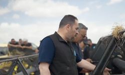 DÜÇ’te yılın ilk hasadını Tarım Bakanı Çavuş yaptı