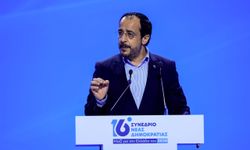 Hristodulidis ve Dimitriu, Yunan iktidar partisi Yeni Demokrasi’nin 16’ncı olağan kongresinde konuştu