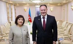 Öztürkler, Azerbaycan Milli Meclisi Başkanı Gafarova ile görüştü