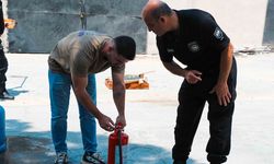 POLVAK ve İtfaiye Müdürlüğü iş birliğinde temel yangın eğitimi verildi