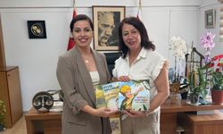 Kültür Dairesi Müdürü Akın, yazar İmren Aytaçoğlu ile görüştü