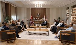 Cumhurbaşkanı Erhürman, Dünya Tabipler Birliği Başkanı Dr. Jacqueline Kitulu’yu kabul etti
