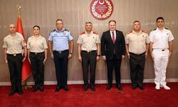 Öztürkler, Güvenlik Kuvvetleri Komutanı Tümgeneral Görgülü ve beraberindeki heyeti kabul etti