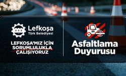 Lefkoşa Belediyesi, bu akşam Özker Özgür Caddesi'nde asfaltlama çalışması yapacak