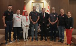 Öztürkler, T-Bikers Türk Motor Kulübü heyetini kabul etti