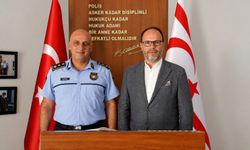 Sadıkoğlu İskele Polis Müdürü Erem'i ziyaret etti... “Kurumlar arası dayanışma aynı kararlılıkla sürecek”