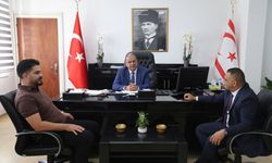Bakan Sucuoğlu, Gazimağusa Birleşik Taksiciler Birliği heyetini kabul etti