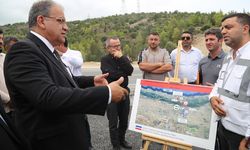 Bayındırlık Bakanı Sucuoğlu, Girne dağ yolunda incelemelerde bulundu