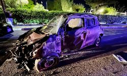 Lefkoşa- Girne ana yolunda üç aracın karıştığı kazada motosiklet sürücüsü yaralandı