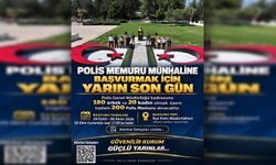 Polis memuru münhali için başvurular yarın sona erecek