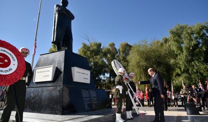 29 Ekim Cumhuriyet Bayramı... Lefkoşa’da Atatürk Anıtı'nda tören düzenlendi