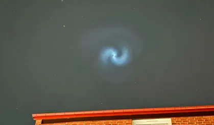 Avrupa semalarında görülen parlak mavi spiral neydi?