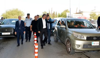 Cumhurbaşkanı Erhürman Metehan Sınır Kapısı'nda incelemelerde bulundu