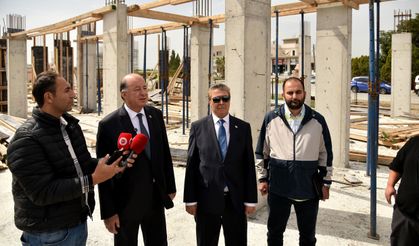 Üstel, Dikmen Sağlık Merkezi inşaatında inceleme yaptı