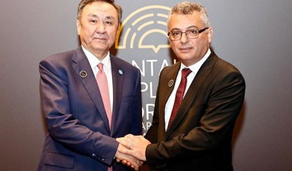 Erhürman, Türk Devletleri Teşkilatı Genel Sekreteri Ömüraliyev ile görüştü