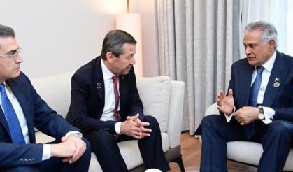 “Başbakan Yardımcısı ve Dışişleri Bakanı Dar, KKTC Dışişleri Bakanı Ertuğruloğlu ile bir araya geldi”