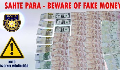 Güzelyurt’ta tedavüle sahte para sürüldü, polis seri numaraları açıklayarak uyarı yaptı