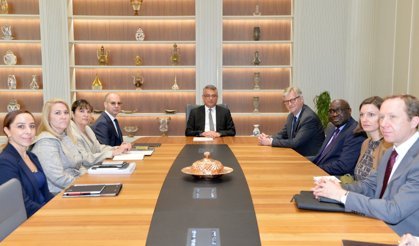 Cumhurbaşkanı Erhürman Lacroix'i kabul etti