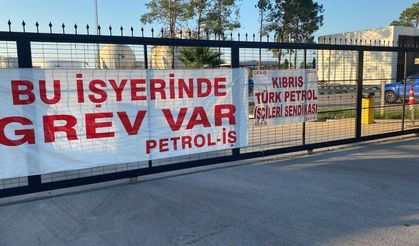 Dev-İş, Kıbrıs Türk Petrolleri’nde 2 saatlik uyarı grevi yapıyor