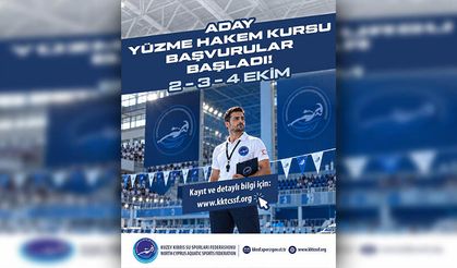 Kuzey Kıbrıs Su Sporları Federasyonu’nu “Aday Yüzme Hakem Kursu” Düzenliyor…