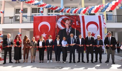 Haspolat Gülen Tüfekçi İlkokulu’nda yeni derslik binaları ve oyun parkı açıldı