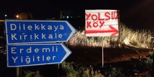 Dilekkaya, Kırıkkale, Erdemli ve Yiğitler köylülerinden “yol için” eylem
