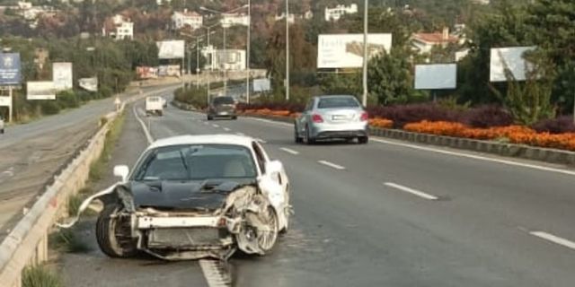 Lefkoşa-Girne anayolunda trafik kazası.. 1 yaralı